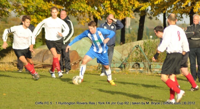 Cliffe FC v Huntington Rovers Res 27/10/2012 - York FA Junior Cup Round 2